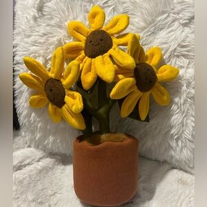 Jellycat Yellow Sunflower Plush in Tan Pot